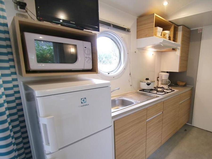 Camping Paradis les Pins - Royan - Mobilheim 4 personen - 2 Zimmer Premium Loggia in Saint-Palais-sur-Mer, Côte de Beauté