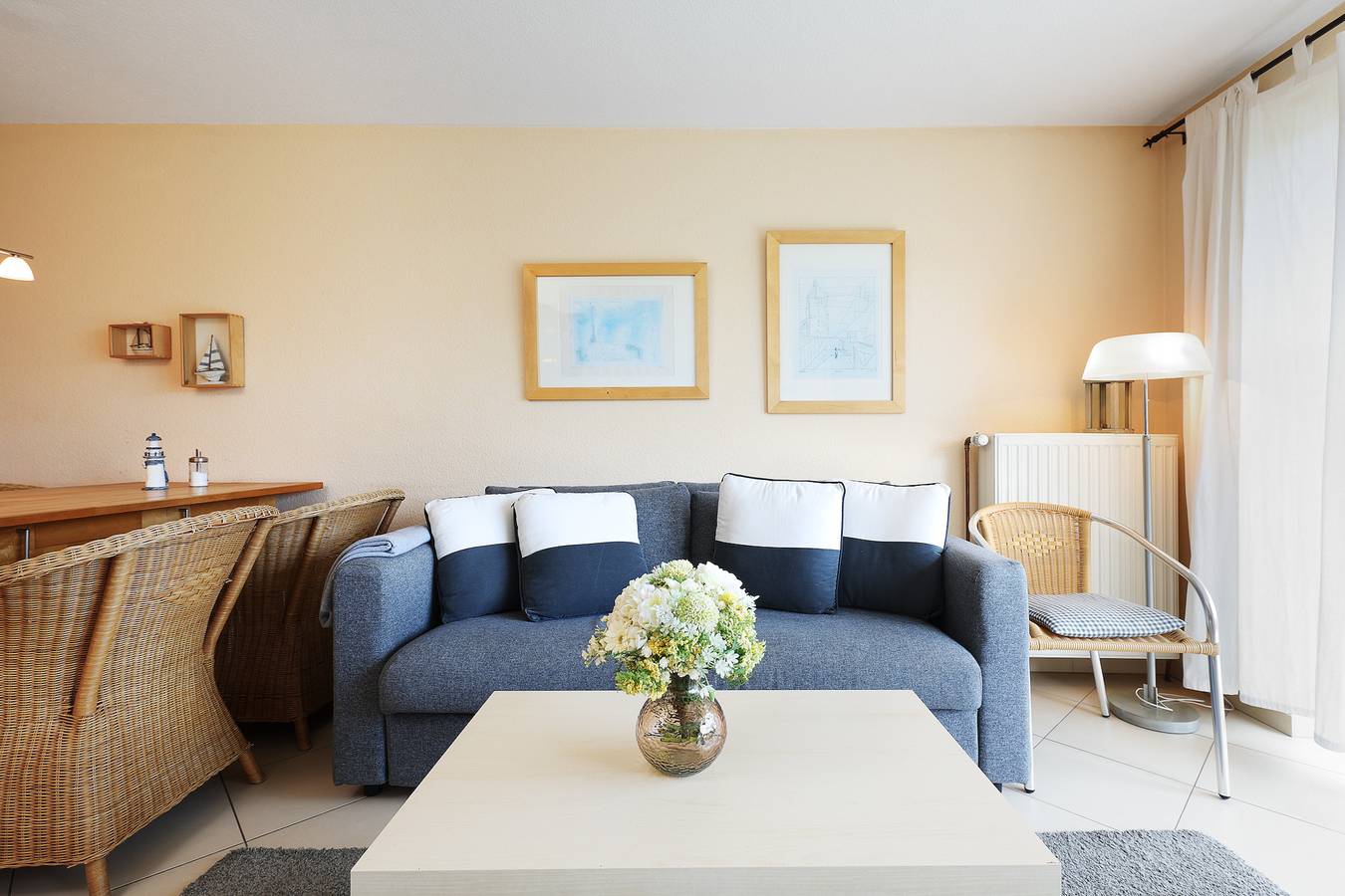 Ganze Ferienwohnung, Kapitänshaus Nr. 9 in Kieler Förde, Laboe