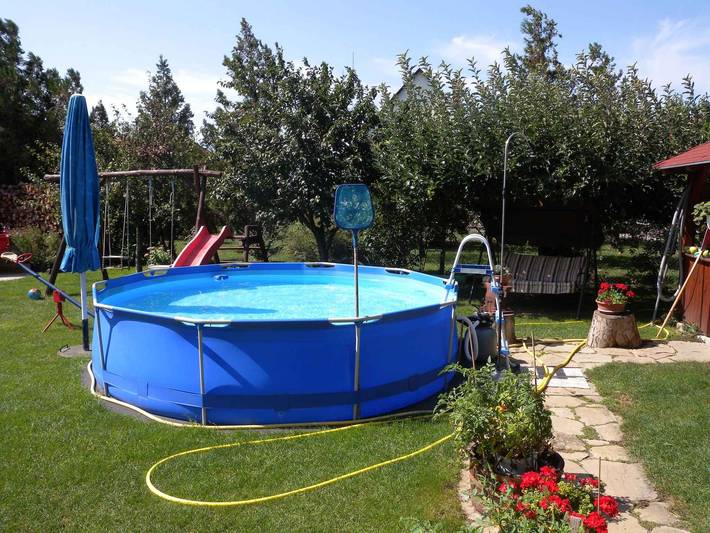 Ganze Ferienwohnung, Ferienwohnung mit Außenpool und Klimaanlage in Gyenesdias, Balaton Hochland Nationalpark