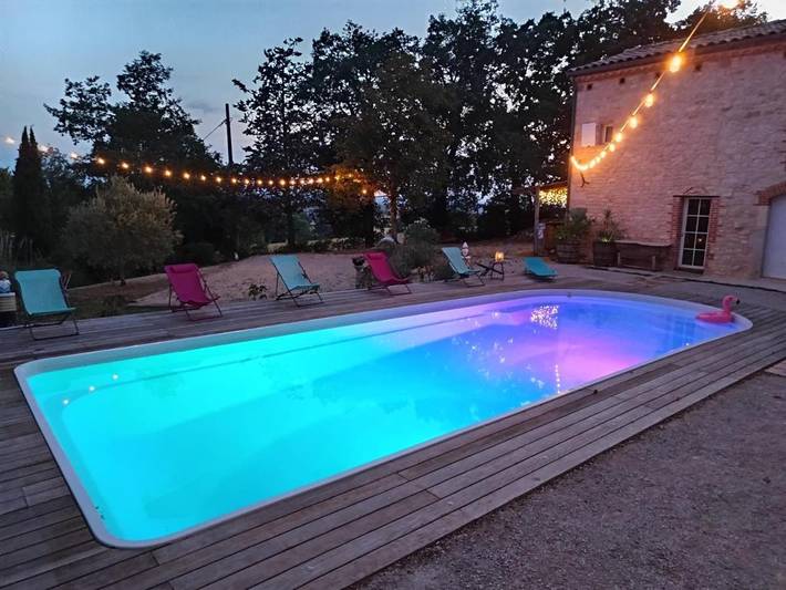 Gîte pour 2 personnes, avec jardin et vue ainsi que piscine et vue sur le lac, animaux acceptés à Lombers - 3