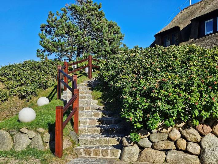 Watt vy - Wattblick Reet Dünenlage in Nordfriesische Inseln (Schleswig-Holstein) (Schleswig-Holstein), List (Sylt)
