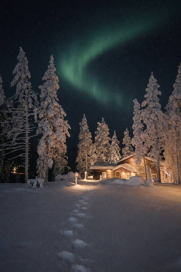 Ferienhaus für 8 Personen, mit Garten und Sauna in Lappland (Schweden) - 4