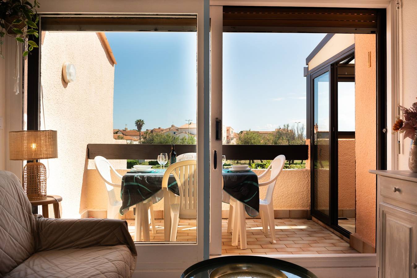 Entire apartment, Apartment 'Leucate Aphrodite Village' with Shared Pool, Shared Garden and Balcony in Port Leucate, Leucate