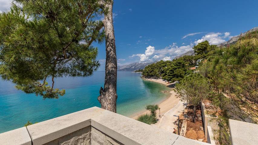 Apartament wakacyjny dla 2 osób, z taras i widok w Brela