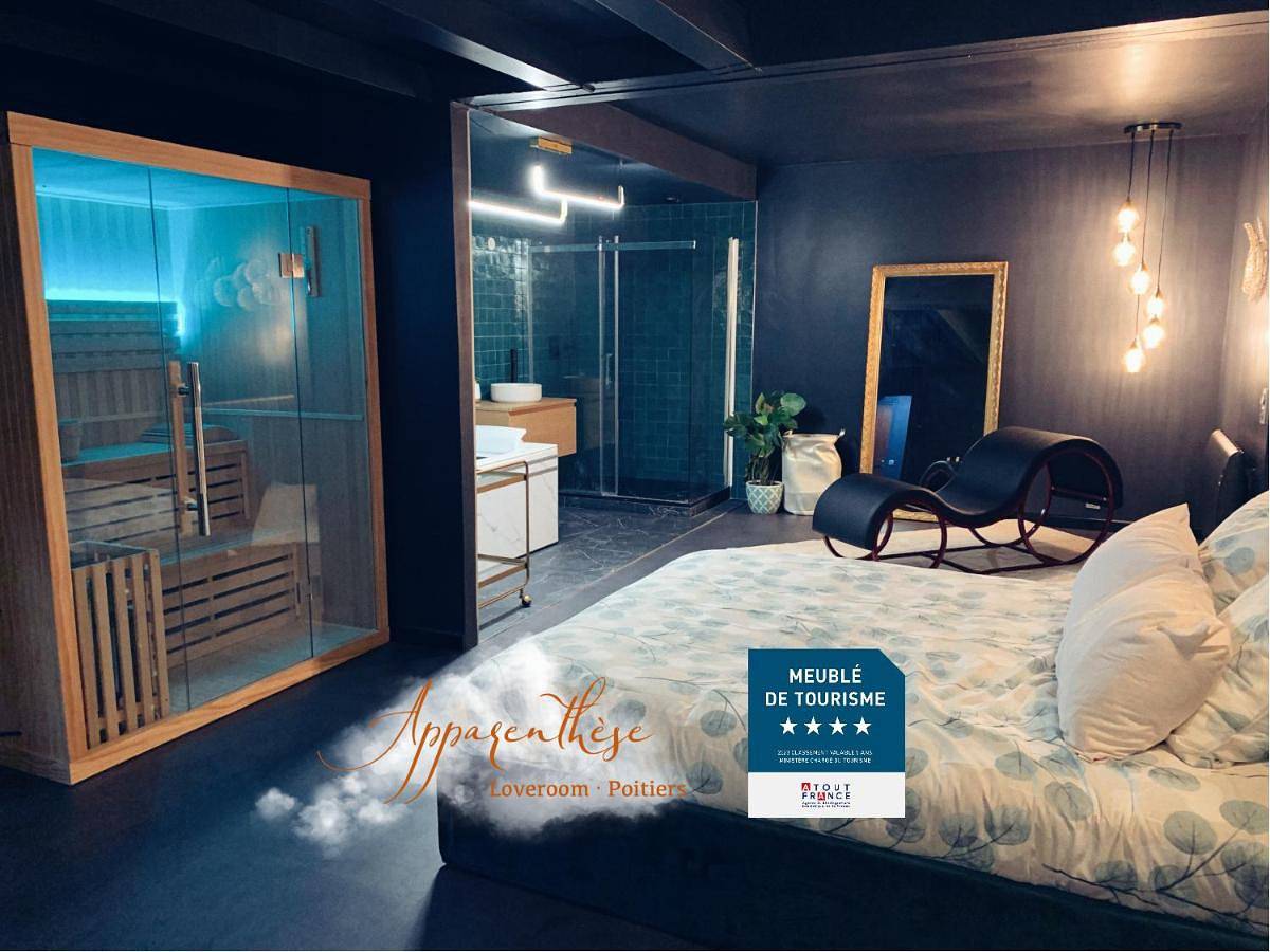 Appartement entier, Apparenthèse Love Room Jacuzzi Sauna in Poitiers, Vienne (France)