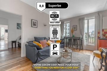 Gîte pour 5 personnes, avec vue à Suresnes