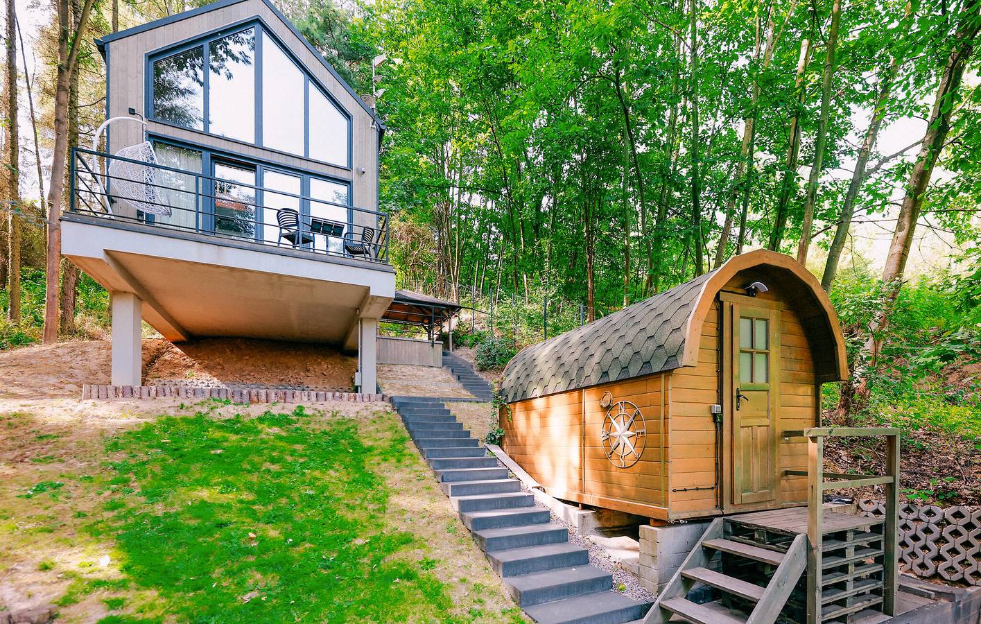 Maison de vacances pour 7 personnes avec terrasse in Voïvodie de Sainte-Croix