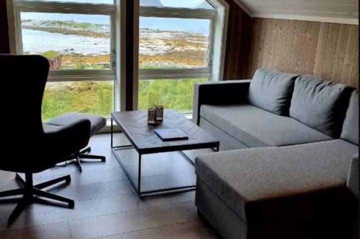 Blockhütte für 8 Personen, mit Terrasse auf den Lofoten - 4