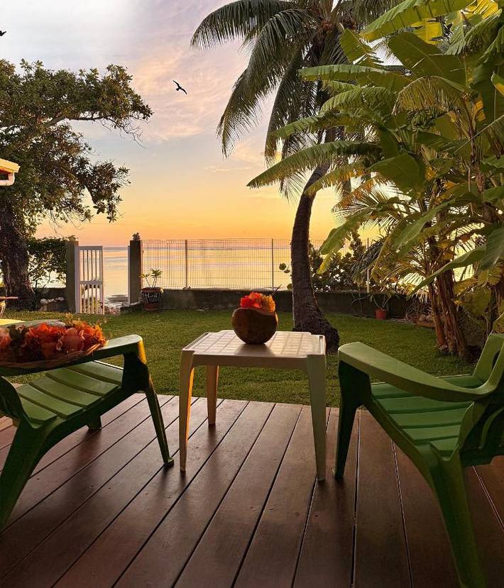 Maison de vacances pour 3 personnes, avec jardin ainsi que terrasse et vue