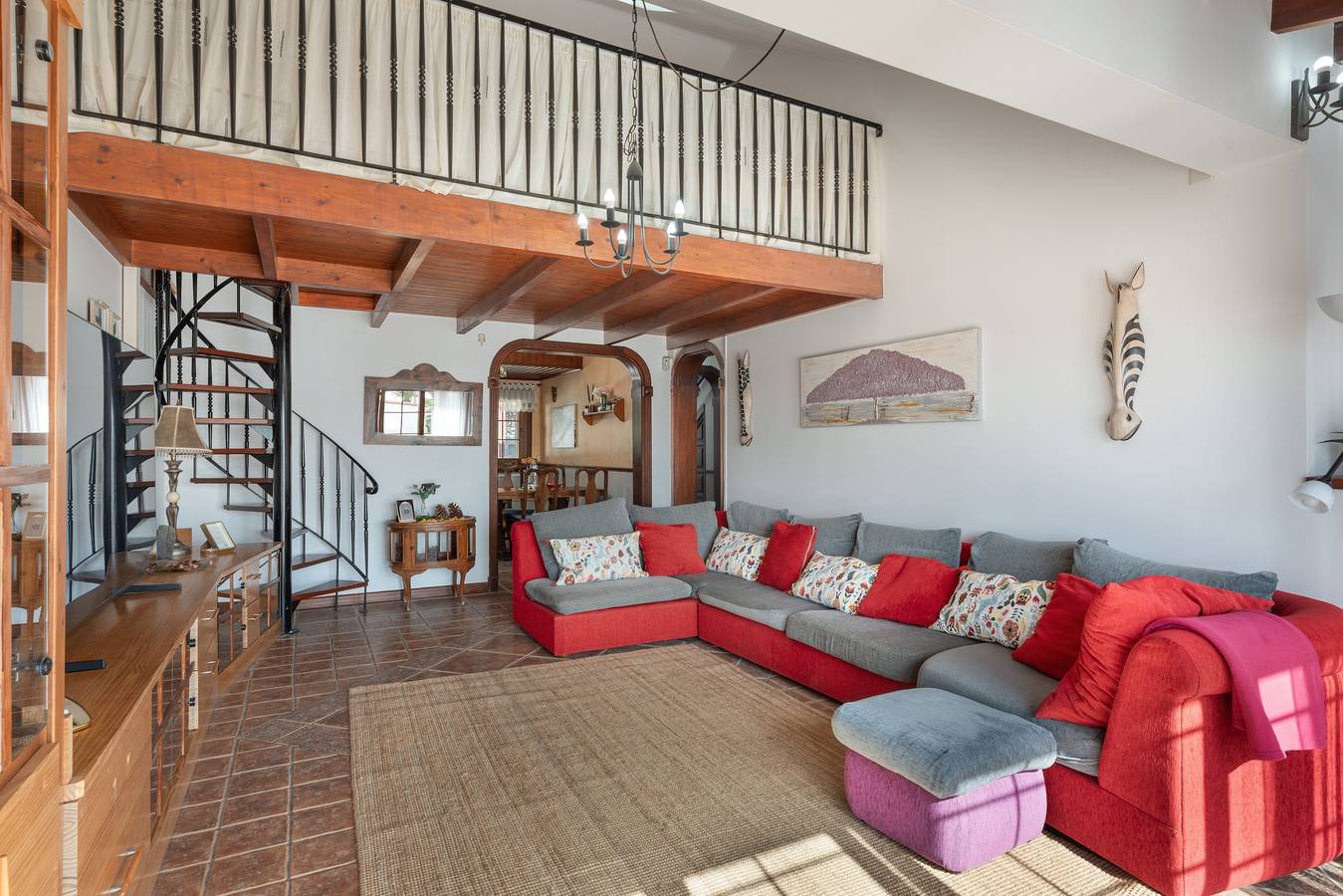 Villa de vacances 'Lola Sunset Place' avec vue mer, piscine chauffée et climatisation in Golf del Sur, San Miguel de Abona