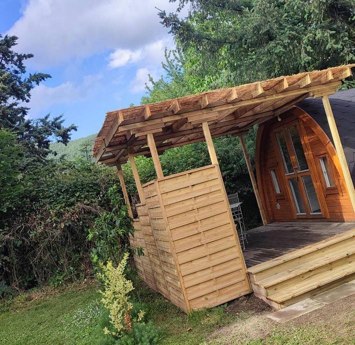 Camping pour 5 personnes, avec vue et jardin en Alsace - 2