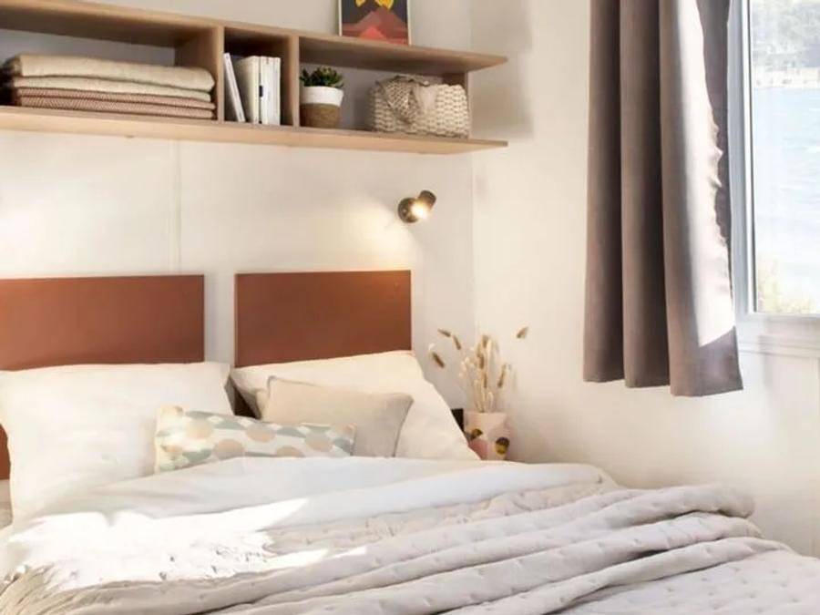 Camping Lou Pignada - Mobilhome 6 personas - Mobil Home Aqua 2ch 4/6pers Terraza Semicubierta Tv in Messanges, Côte d’Argent