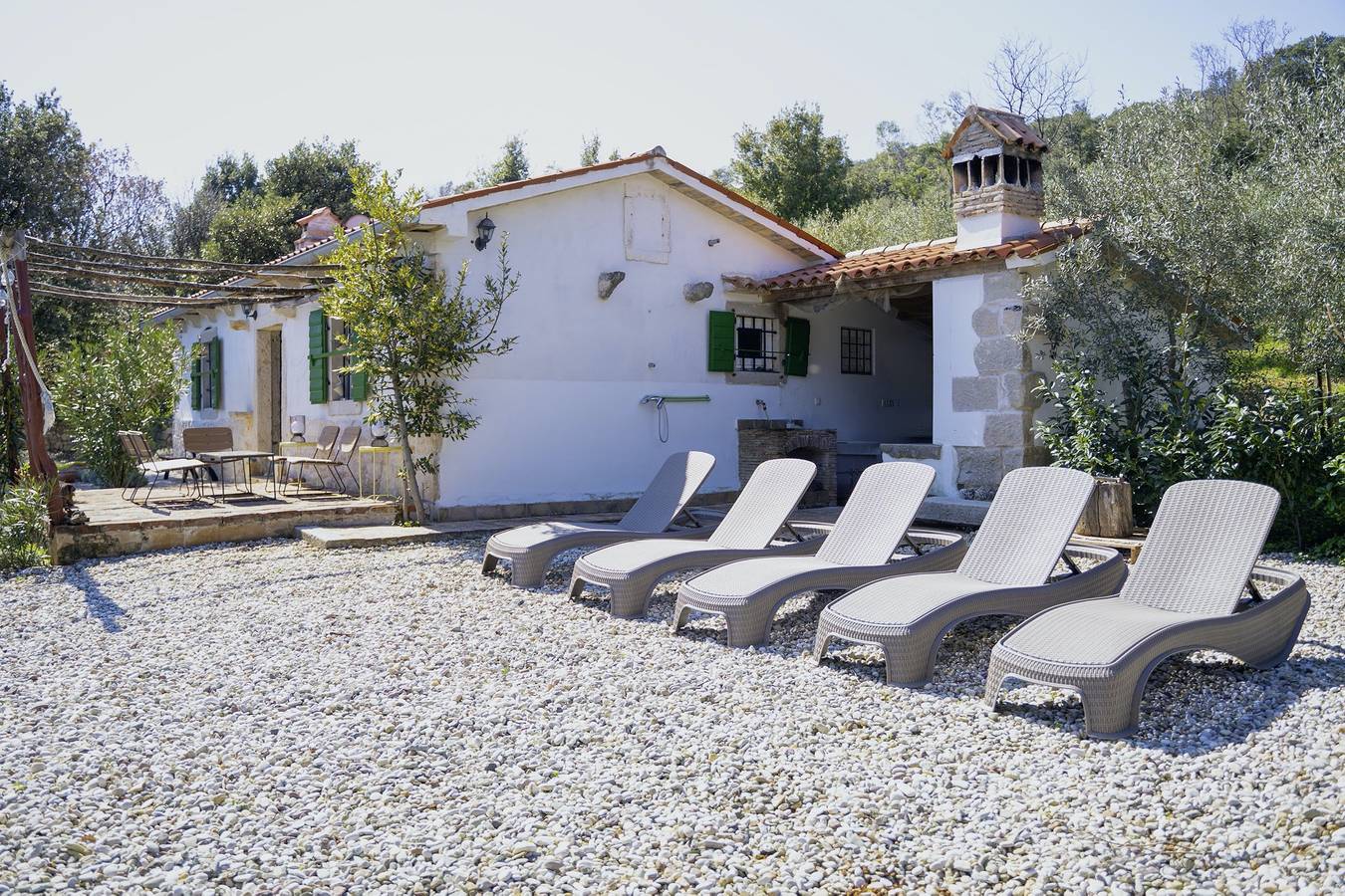 Roinizza in Prtlog (Haus für 4-5 Personen) in Duga Luka, Ostküste Istrien
