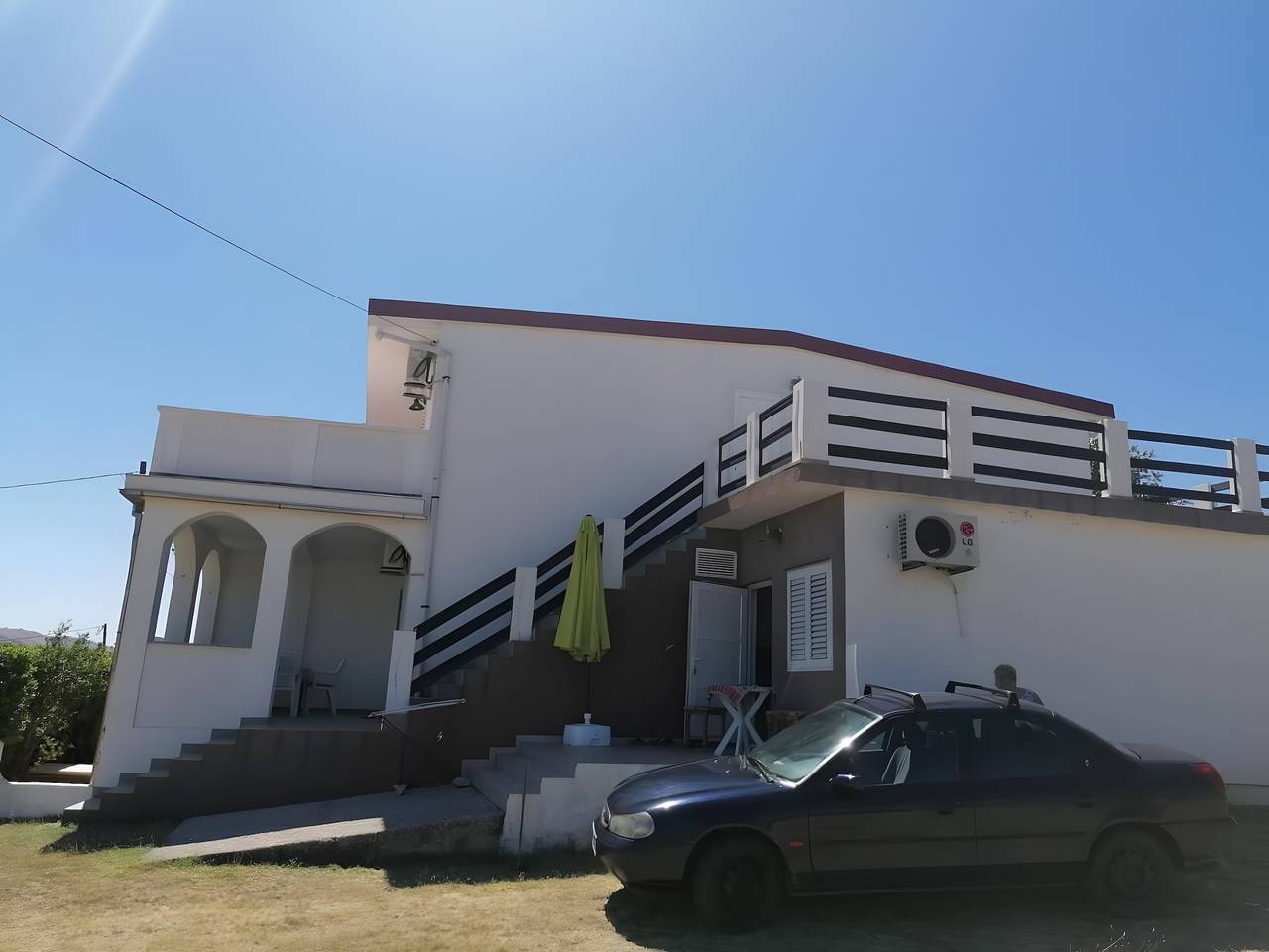 Ganze Wohnung, Apartment „Volarić Pag“ mit Meerblick, Balkon und Klimaanlage in Pag Stadt, Pag