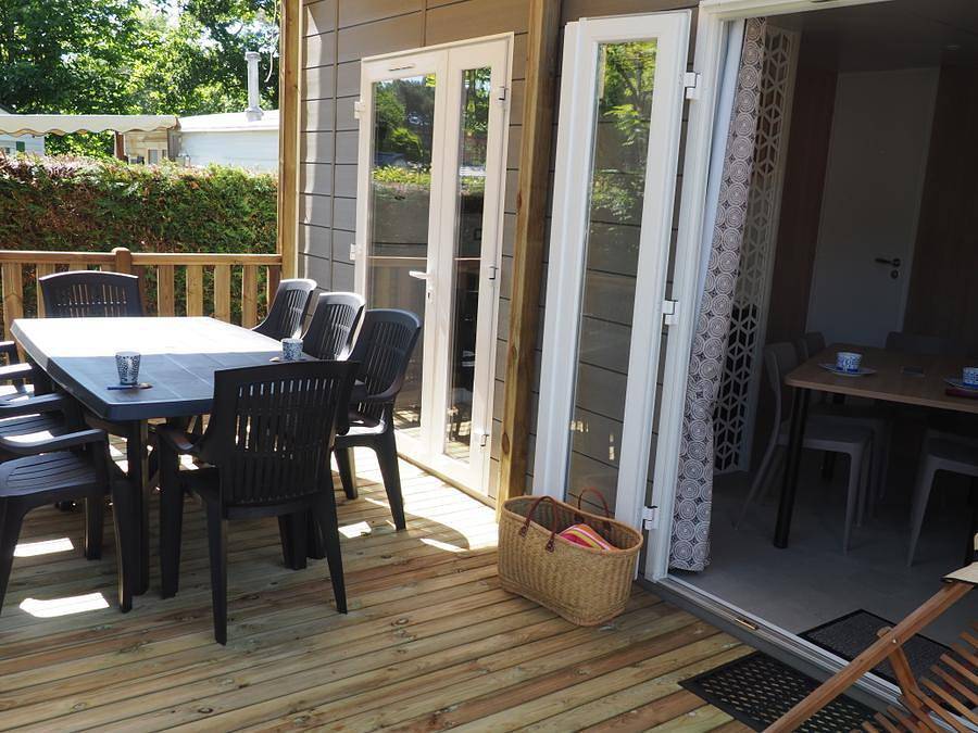 Camping Les Bruyères Carnac - Mobilhome 8 personas - Confort 34-3 - max 6 adultos - Tv, 3 habitaciones (cama 160*200), aproximadamente 34m², 2 aseos in Plouharnel, Côte des Mégalithes