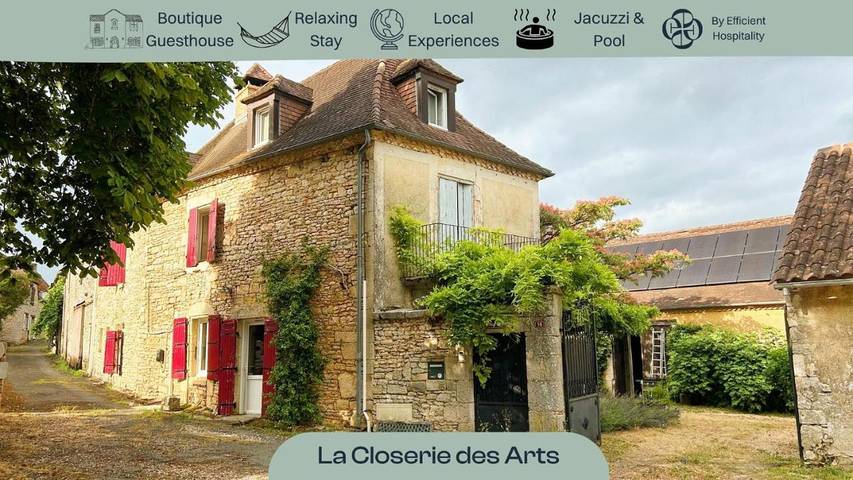 Maison d’hôte pour 4 personnes, avec piscine ainsi que jacuzzi et jardin à Gabillou