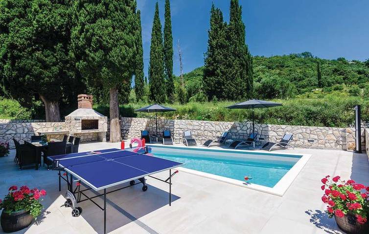 Villa pour 8 personnes, avec vue et jardin ainsi que sauna et piscine, adapté aux familles à Zaton - 4