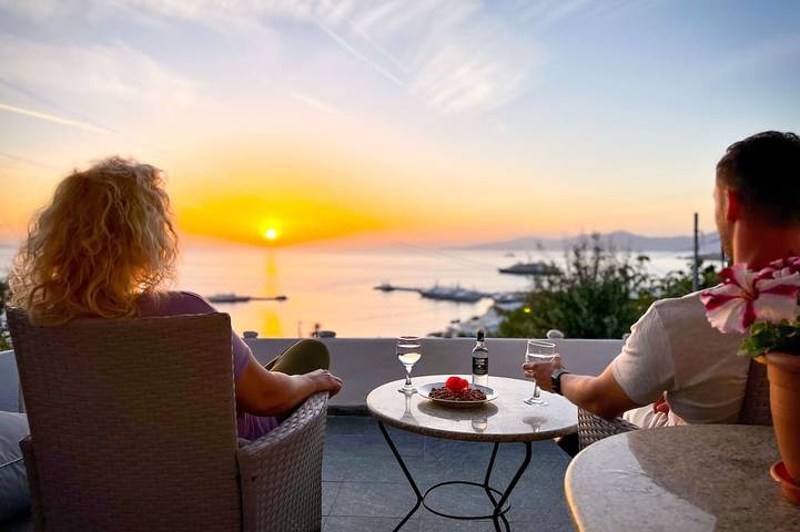 Maison de vacances pour 3 personnes, avec balcon et jardin dans Mykonos