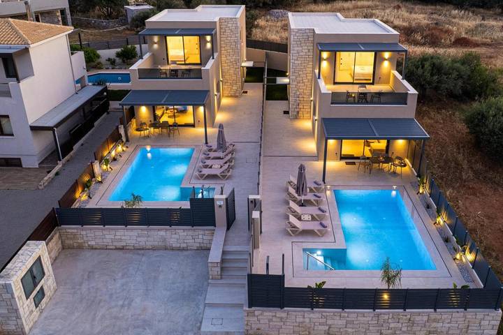 Ferienhaus für 6 Personen, mit Garten und Pool sowie Ausblick