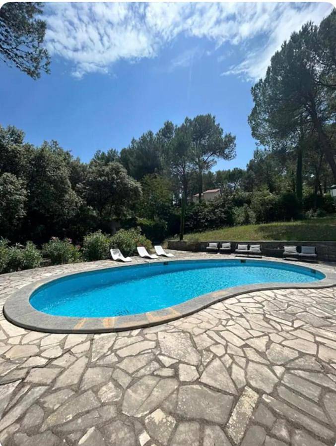 Location de vacances pour 12 personnes, avec vue ainsi que piscine et jardin, animaux acceptés à Montferrier-sur-Lez