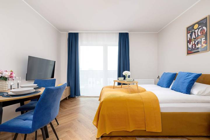 Studio dla 2 osób, z balkon/ taras w Katowice