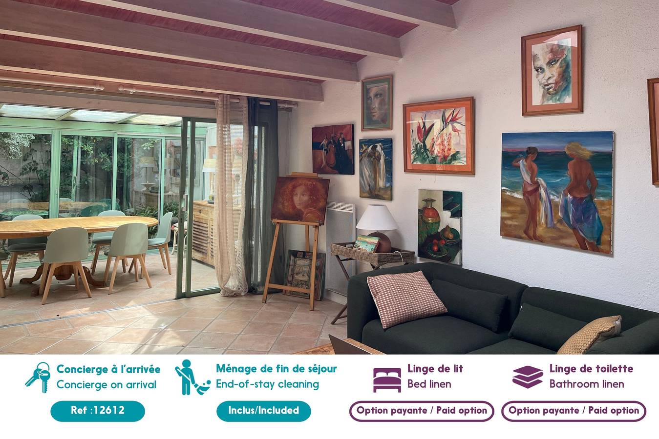 800 m vom Strand entfernt, Haus für 7 mit Garten in Les Portes-en-Ré, Ile de Re