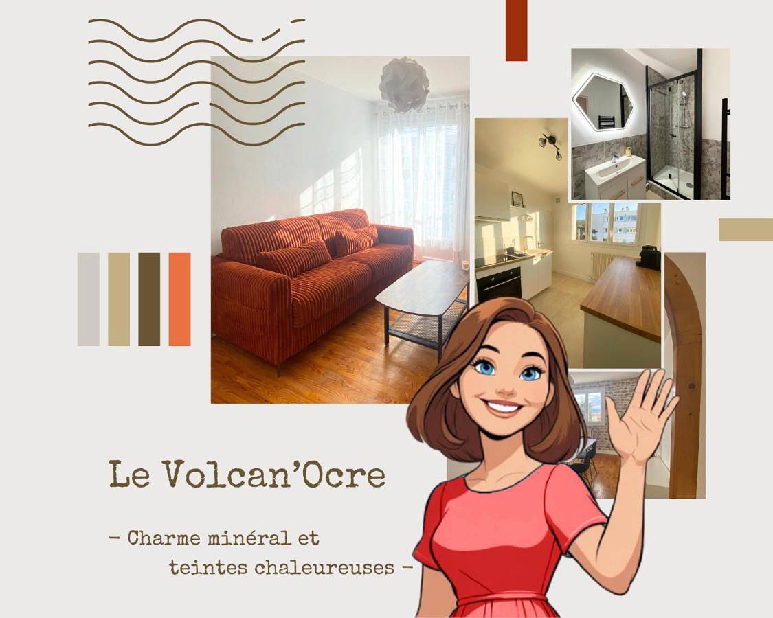 Appartement entier, Volcan Ocre-4 pers-Spacieux et chaleureux - Parking privatif - Proches axes, commerces et services - Check in 24-24 in Lempdes, Région de Clermont-Ferrand