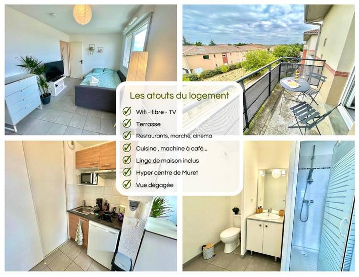 Gîte pour 2 personnes, avec vue et terrasse à Muret - 2