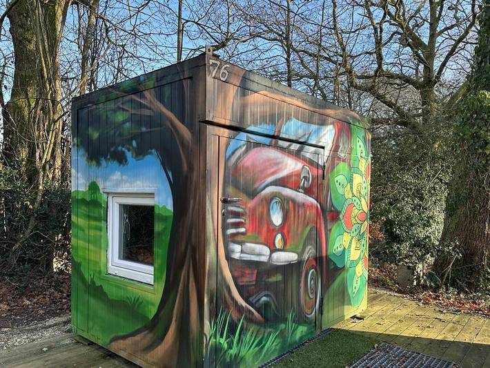 Camping Au Gré des Vents Sites et Paysages - Unterkunft 2 personen - Cababox Insolite Confort - 1 Schlafz. - Ohne Sanitäranlagen in Rochefort-en-Terre, Vannes und Umgebung
