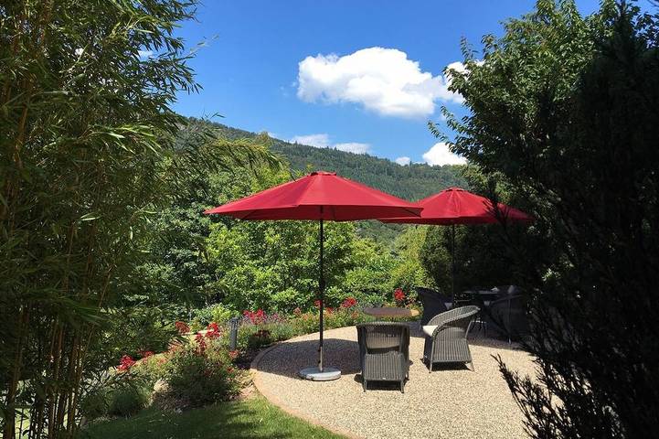 Hütte für 2 Personen, mit Garten und Balkon im Nordschwarzwald