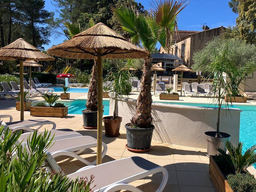 Camping le Relais de la Bresque - Tienda de lona y madera 2 personas - Tienda de lona y madera Randonneur de 9 m² - 2 camas in Sillans-la-Cascade, Región Brignoles