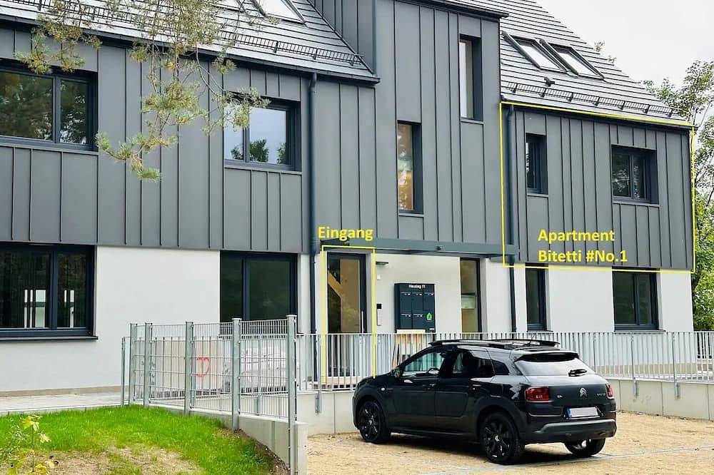 Ganze Wohnung, Balkon-Kostenloser-Parkplatz-Waschtrockner-Smarttv-Kostenlose Stornierung-Küche in Erlangen, Franken