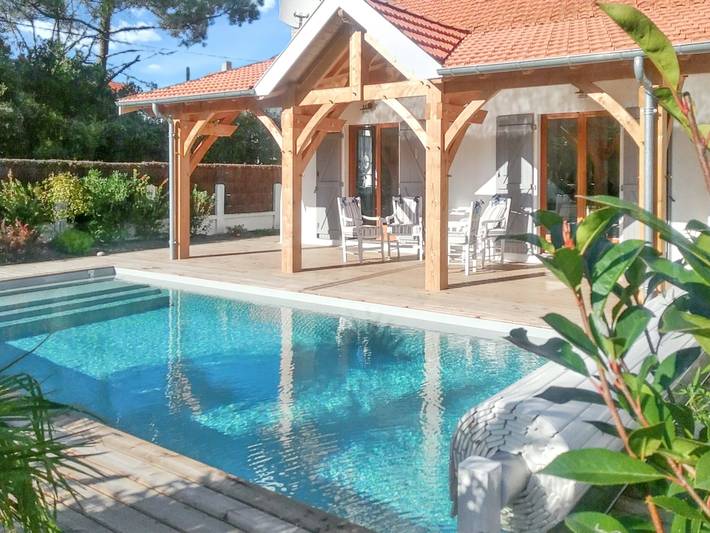 Villa voor 6 personen, met zwembad en terras in Soulac-sur-Mer