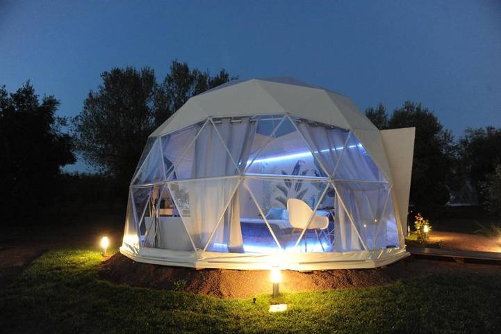 Camping für 3 Personen, mit Whirlpool und Terrasse sowie Garten und Pool in Latium - 2