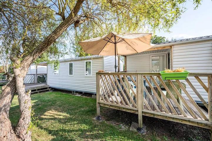 Casa rodante para 6 personas, con sauna además de piscina y terraza - 1