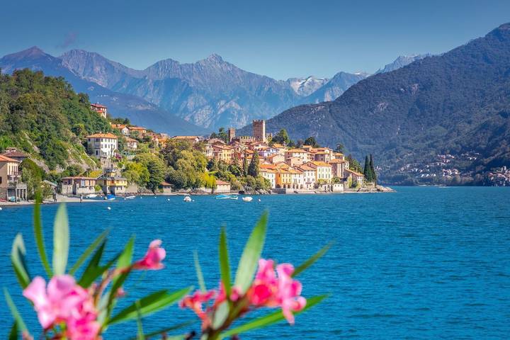 Ferienwohnung für 4 Personen, mit Balkon und Garten sowie Seeblick und Ausblick in Comune di San Siro - 4