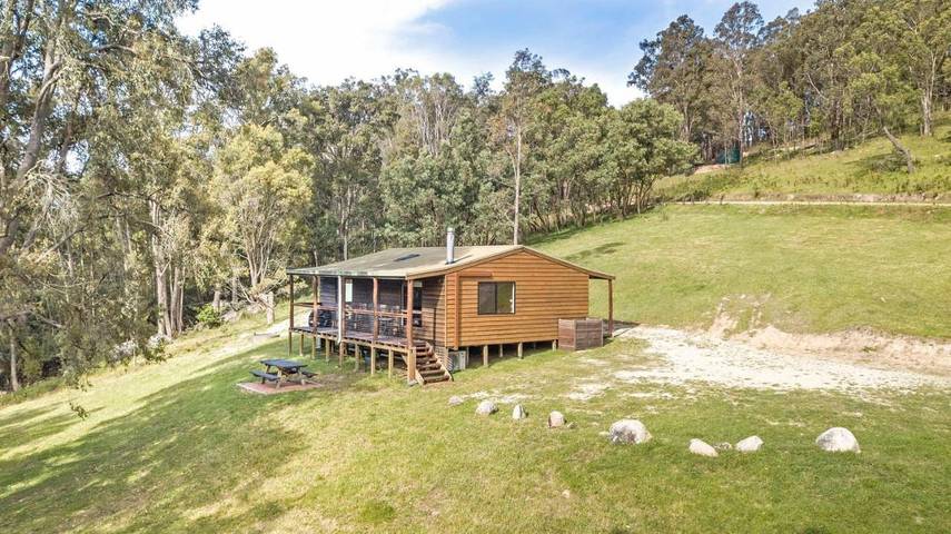Natuurhuisje voor 4 personen, with uitzicht and terras as well as tuin in de Blue Mountains