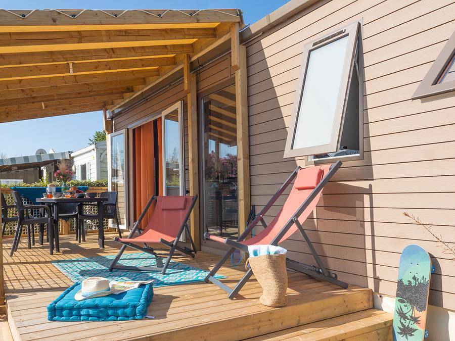 Camping Les Rouillères - Mobilhome 5 personnes - Select Tv Lv Clim Plancha - 2 chambres - 4/5 pers in La Tranche-sur-Mer, Vendée
