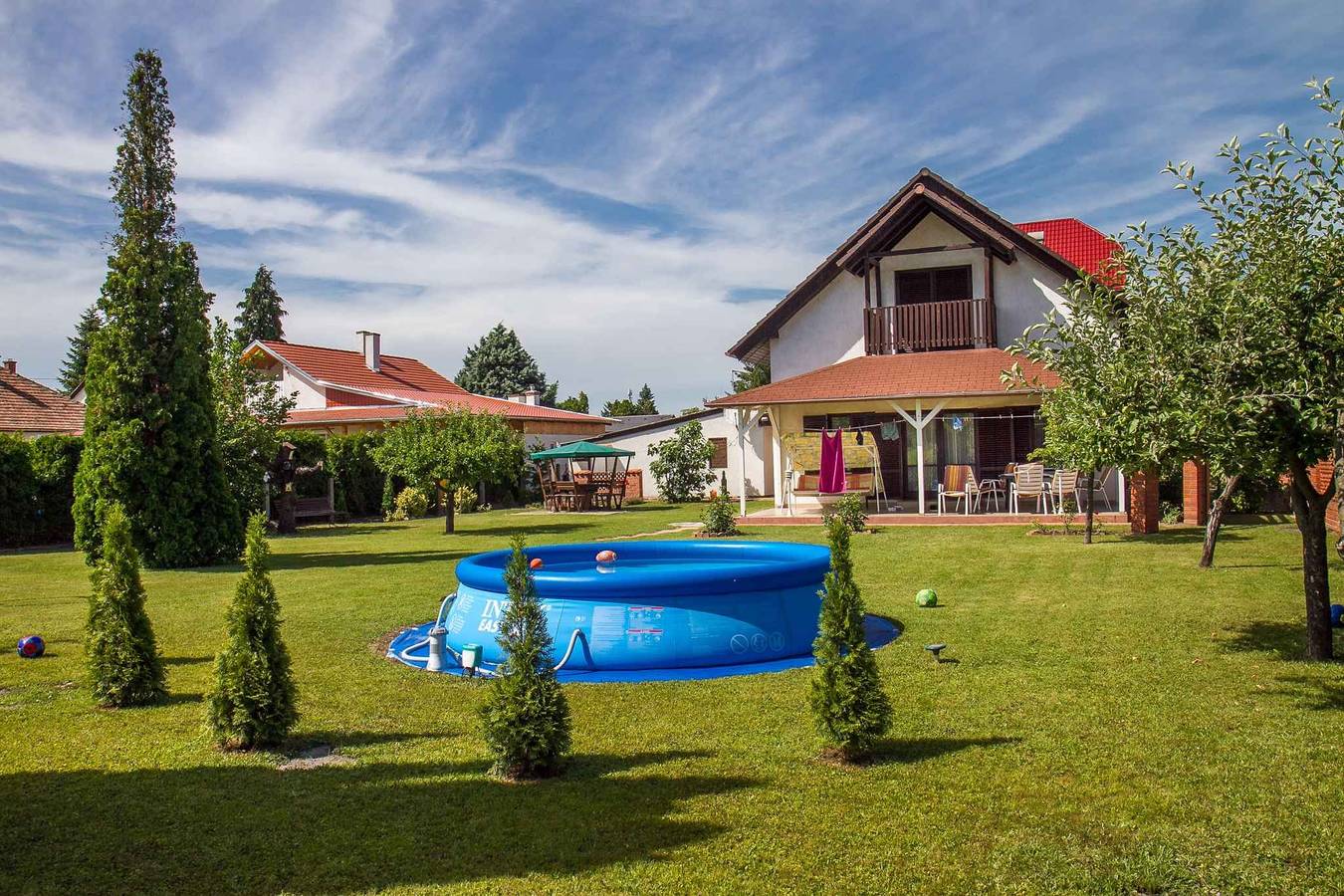 Holiday home with outdoor pool and large garden  in Balatonkeresztúr, Southern Shore of Lake Balaton