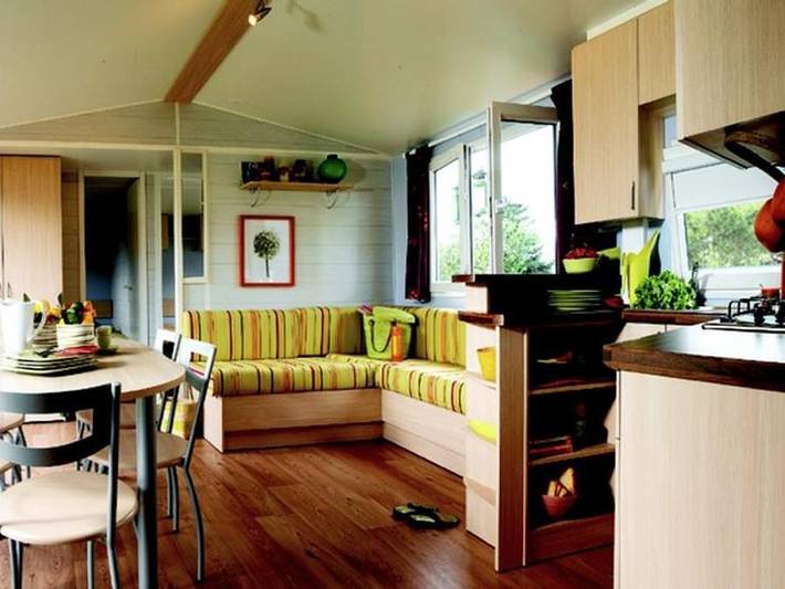 Camping Ecovillage Le Soleil Du Pibeste - Mobilheim 6 personen - Pont D'Espagne 3 Schlafzimmer, 2 Bäder = Bettwäsche + Handtücher + Reinigung in Agos-Vidalos, Französische Pyrenäen