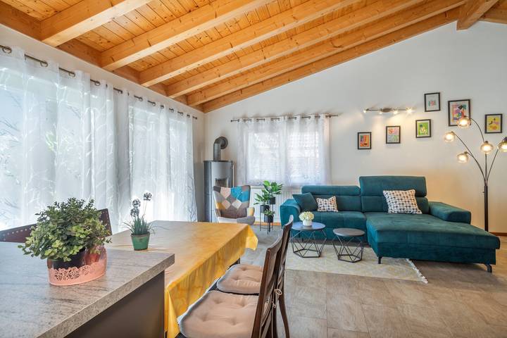 Ferienhaus „Haus Pluto“ mit privater Terrasse und Wlan in Deggenhausertal, Region Bodensee-Oberschwaben