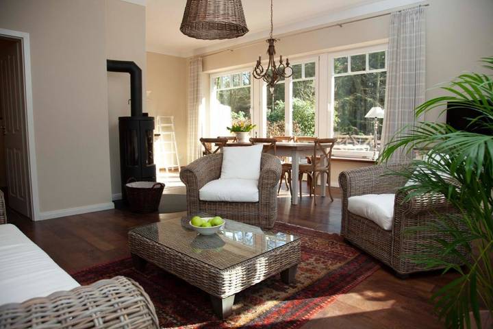 Ferienwohnung für 4 Personen, mit Balkon und Terrasse sowie Garten und Ausblick in Vechta