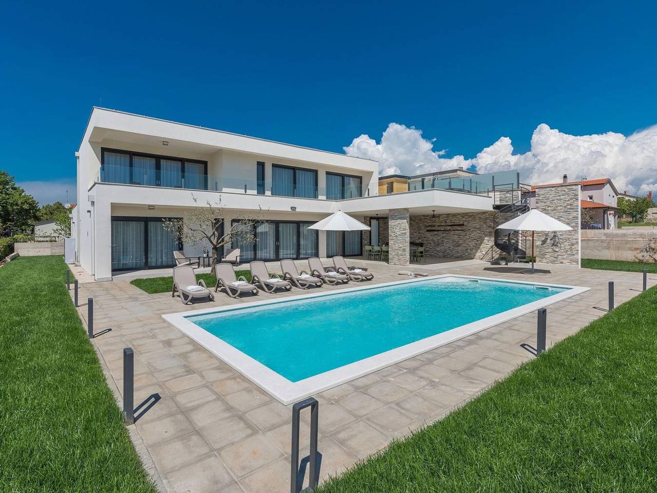 Ferienhaus für 8 Personen mit Sauna in Novigrad, Umag und Umgebung
