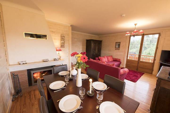 Chalet pour 8 personnes, avec balcon et jardin