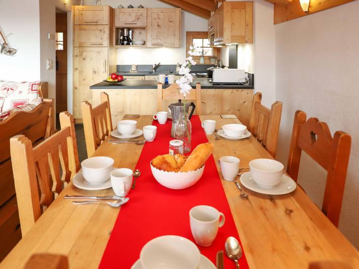 Hütte für 6 Personen, mit Balkon und Ausblick in Verbier