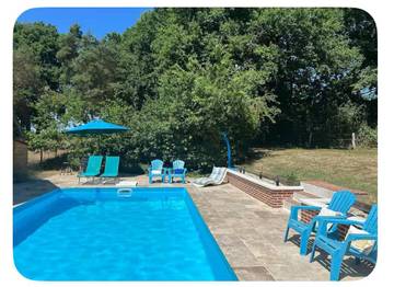 Cottage pour 11 personnes, avec jardin ainsi que piscine et vue, animaux acceptés à Nouan-le-Fuzelier