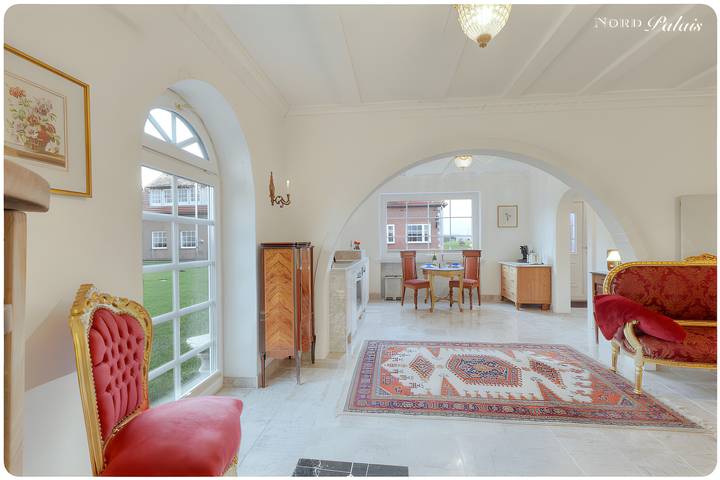 Ferienwohnung für 2 Personen, mit Sauna und Garten sowie Seeblick, mit Haustier in Emmelsbüll-Horsbüll