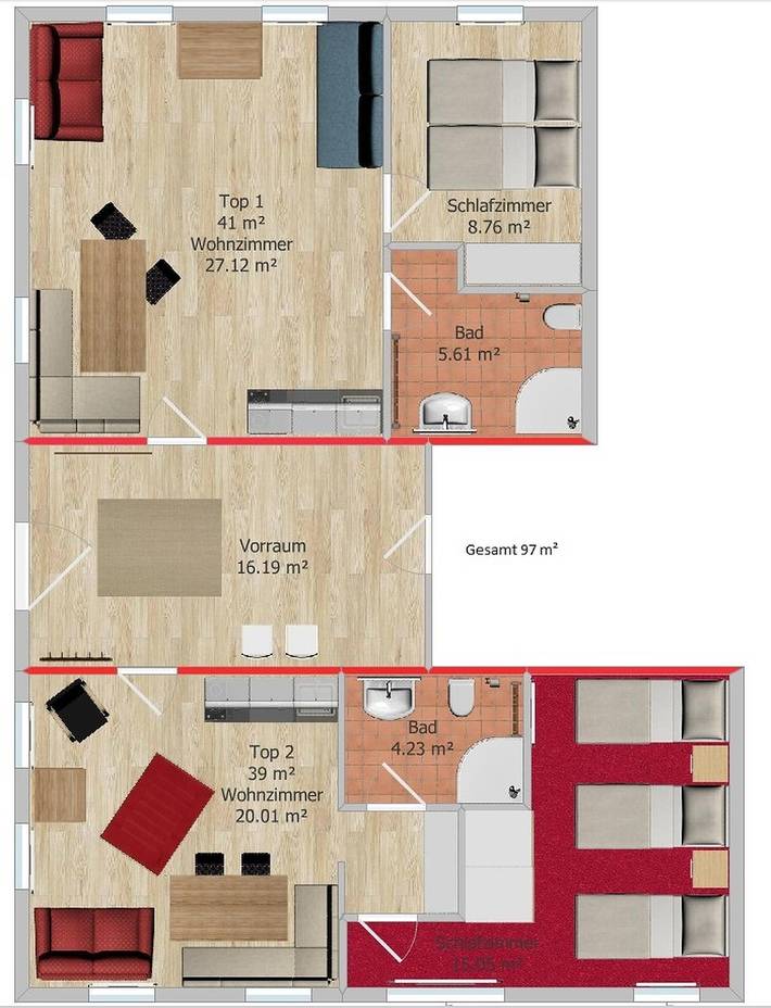 Ferienhaus für 4 Personen, mit Garten im Lechtal