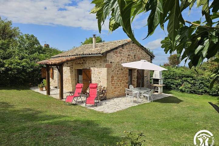 Location de vacances pour 2 personnes, avec Jardin à Vaour