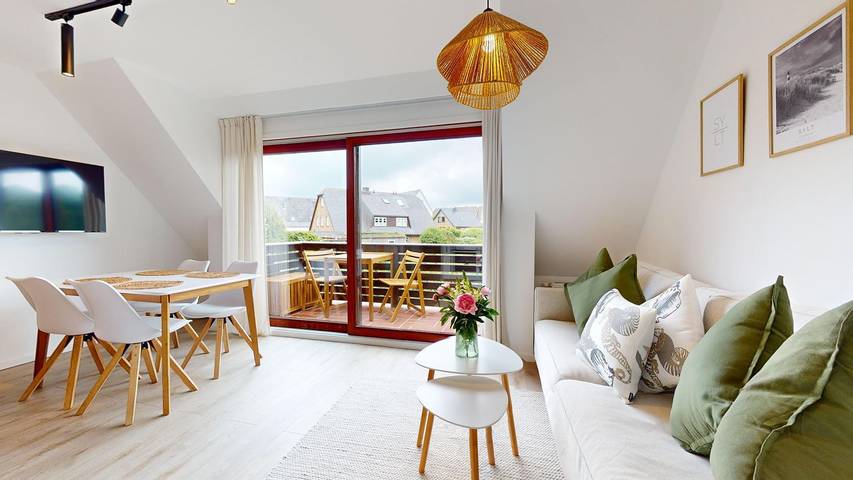 Ferienwohnung für 5 Personen, mit Balkon und Sauna sowie Ausblick - 1